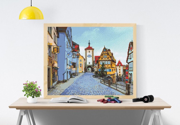 Алмазная вышивка «Старинные улочки Европы» — картинка 3