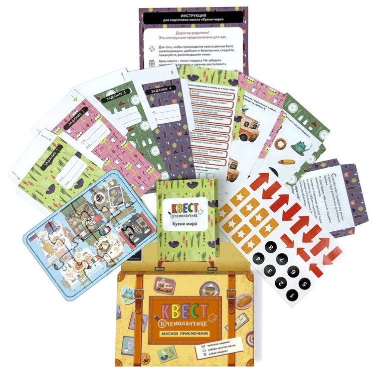 Набор «Квест в чемоданчике. Кухни мира» — картинка 2