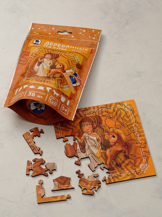 Интерактивные деревянные пазлы Mr.Puzz «Греческая Принцесса» — картинка 4