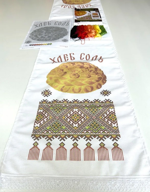 Набор для вышивания «Рушник Хлеб соль» 2 м для вышивки крестом — картинка 2