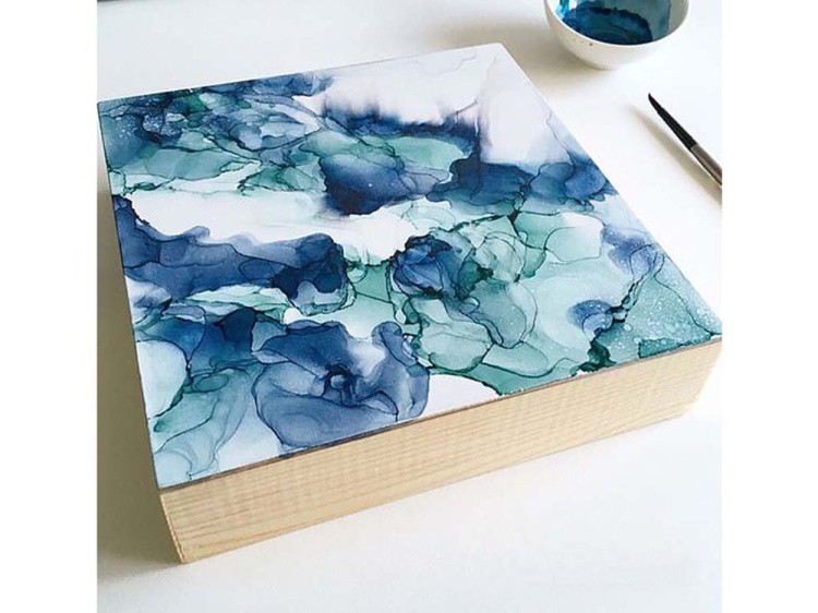 Бумага для рисования алкогольными чернилами, 25x35 см, 20 шт. Art Ink Plastik — картинка 3