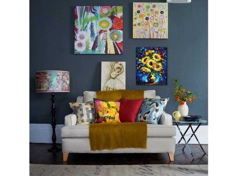 Алмазная вышивка «Ночные подсолнухи» — картинка 3