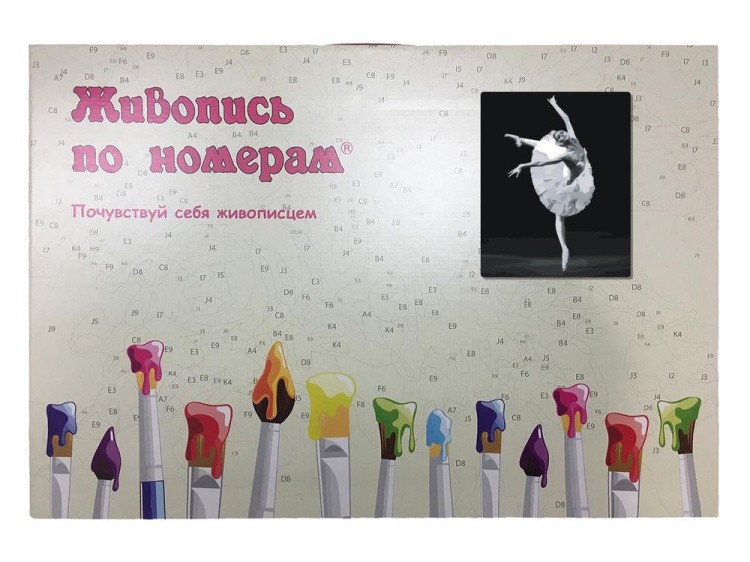 Картина по номерам «Танец балерины» — картинка 3