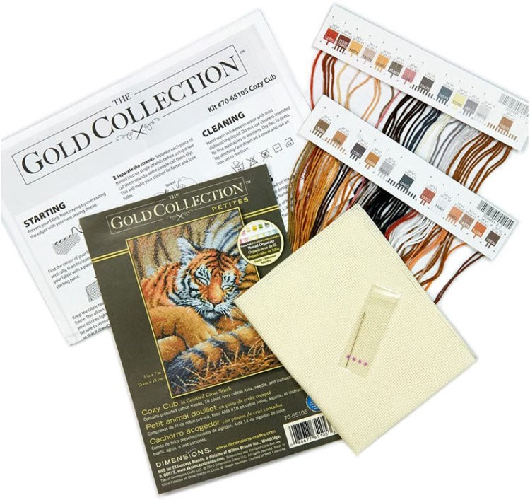 Набор для вышивания «Спящий тигренок» — картинка 5