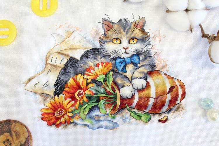 Набор для вышивания «Пушистый озорник» — картинка 3