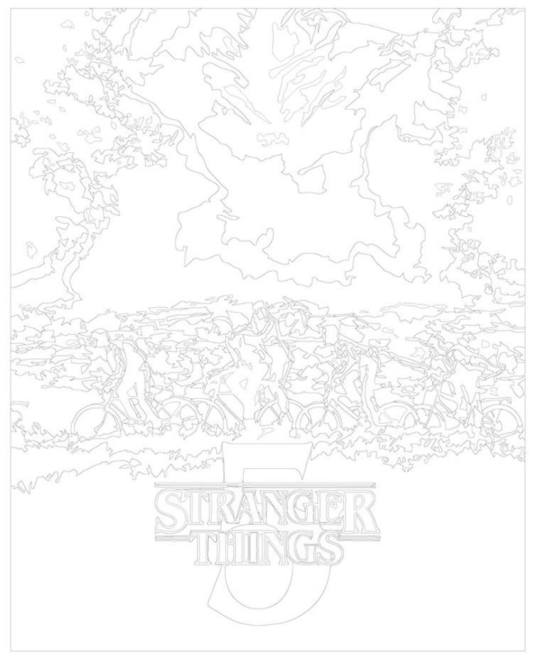 Картина по номерам ОСД Очень странные дела — картинка 3