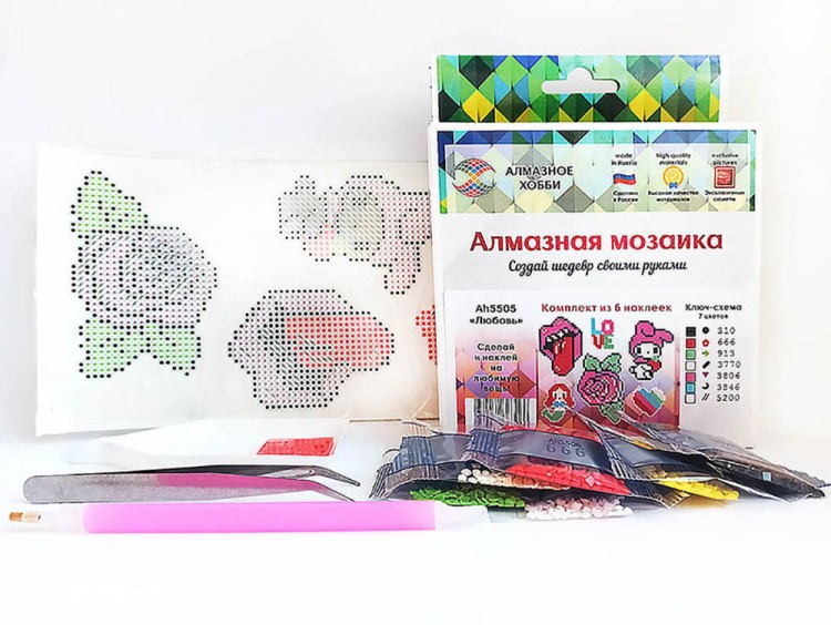 Алмазная вышивка наклейки «Любовь» — картинка 2