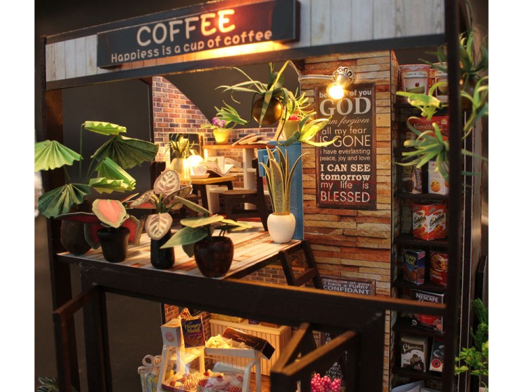 Набор для создания миниатюры (румбокс) «Coffee House» — картинка 6