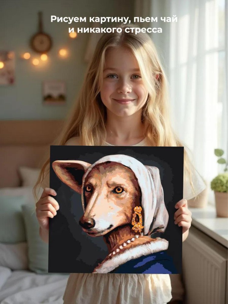 Картина по номерам «Портрет собаки в историческом стиле» — картинка 7