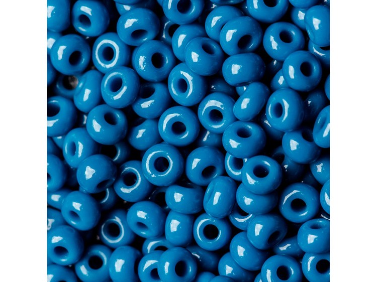 Бисер Чехия круглый 311-19001 5 мм 04/0, 50 г, цвет: 33220 темно-голубой
