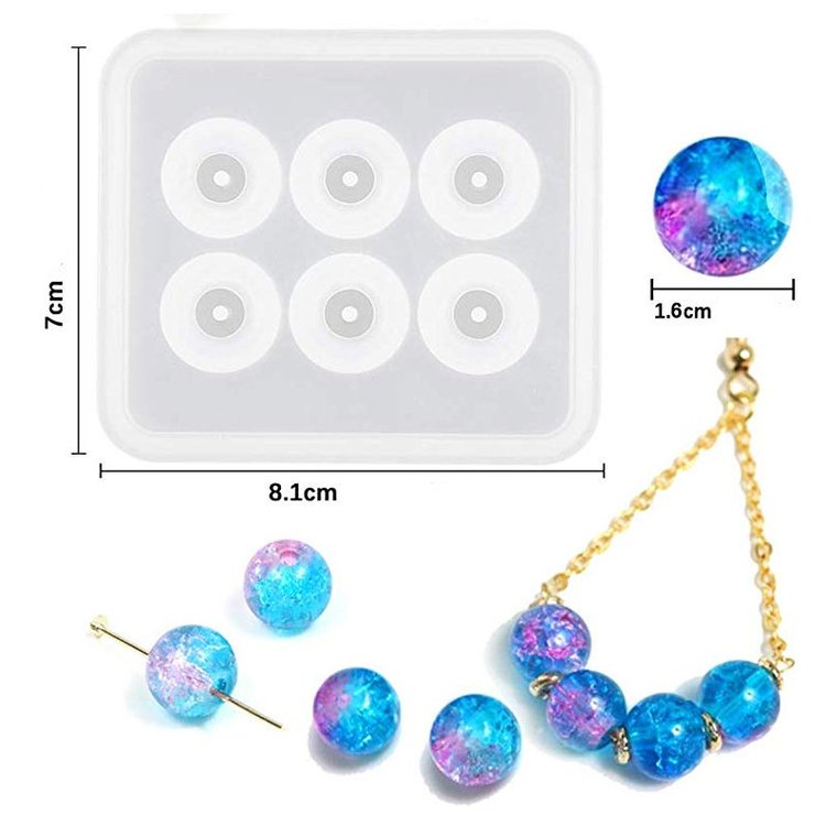 Силиконовый молд для круглых бусин d 1,6 см — картинка 2