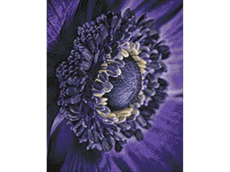 Алмазная вышивка «Цветок анемона» — картинка 3