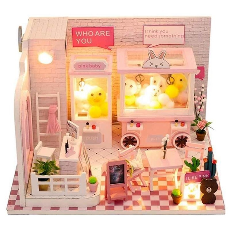 Сборная модель Румбокс. Миниатюрная комната с игрушечными автоматами — картинка 2