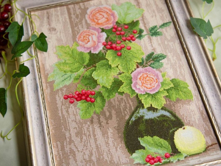 Набор для вышивания «Калина и розы» — картинка 4