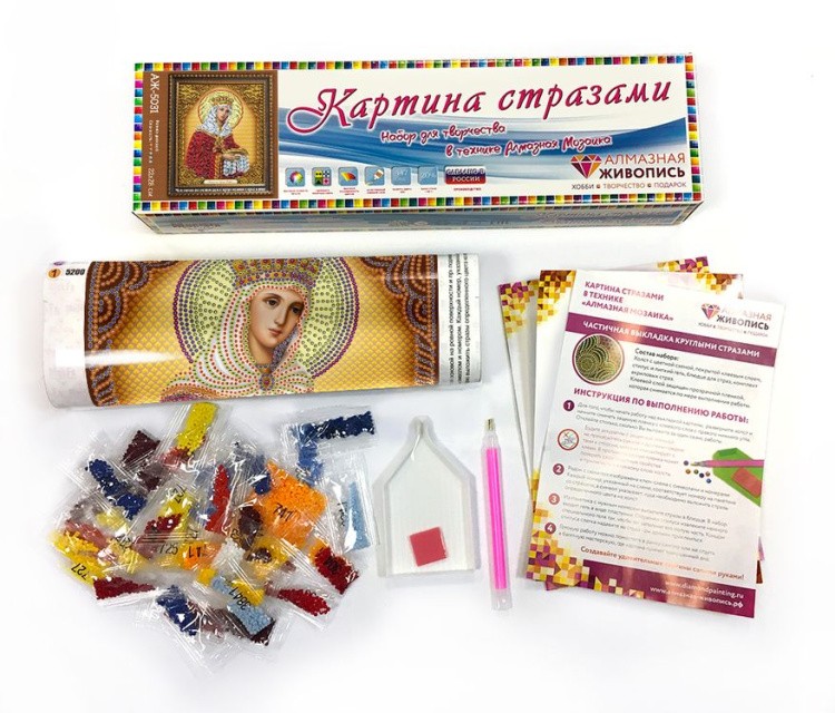 Алмазная вышивка «Икона Святая Елена» — картинка 2