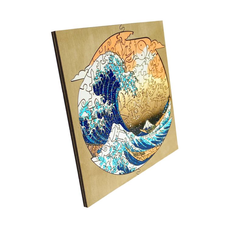Деревянные пазлы Woodzle «Большая волна в Канагаве» (S) — картинка 5