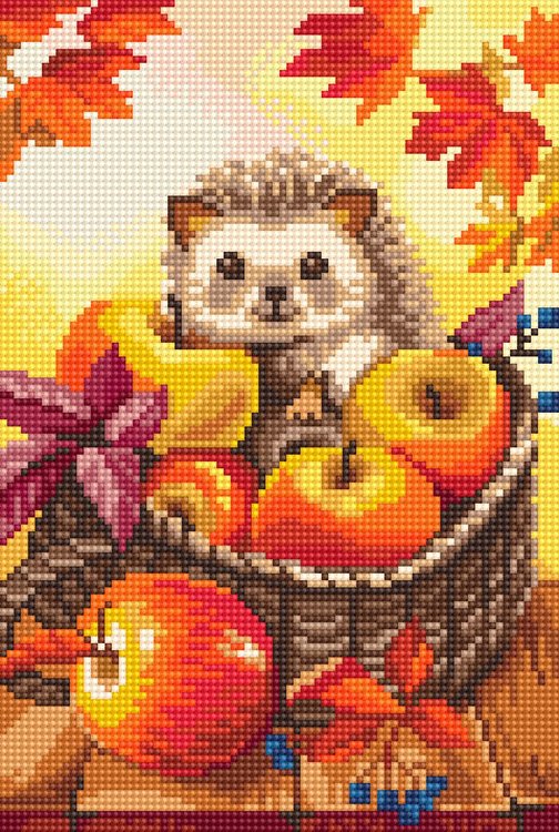 Алмазная вышивка «Яблочный ежик» — картинка 2