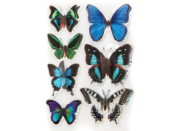 Декоративные наклейки «Экзотические бабочки»