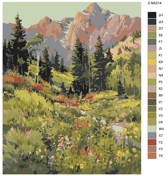 Картина по номерам «Лес» — картинка 2