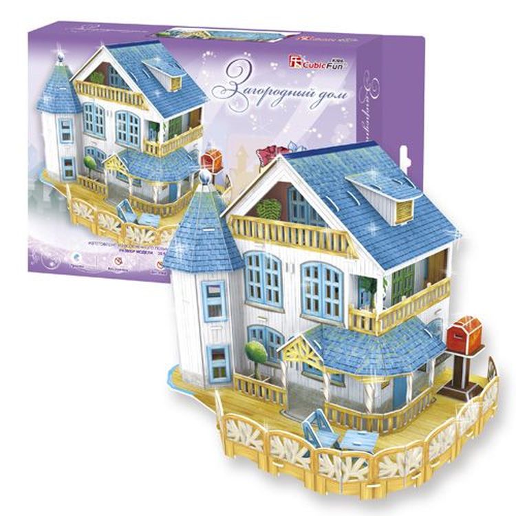 3D-пазл CubicFun Загородный дом — картинка 6