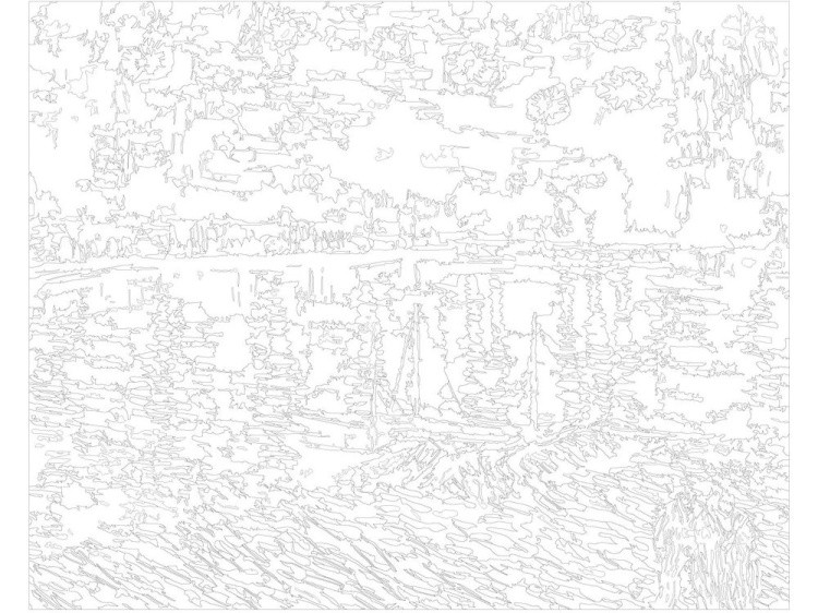 Картина по номерам «Ясная ночь» — картинка 3