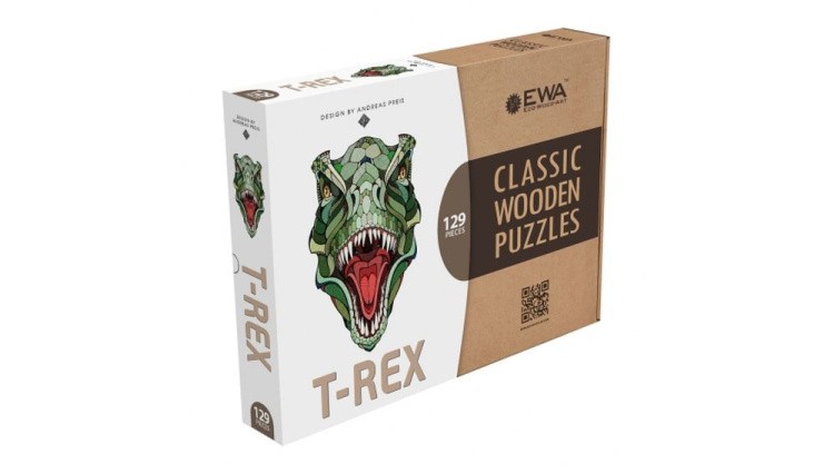 Деревянный пазл-головоломка «Динозавр», Eco Wood Art — картинка 7