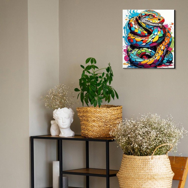 Картина по номерам «Разноцветная змея» — картинка 3