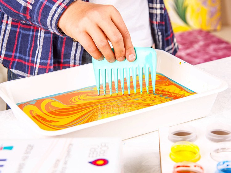 Набор для эбру «Хит» 4 цвета, Эбру-Профи — картинка 6