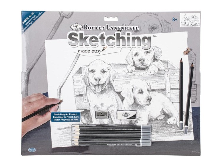 Набор для скетчинга «Щенки» — картинка 2