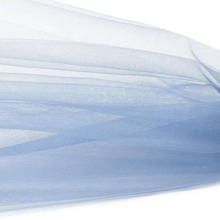 Еврофатин мягкий матовый Hayal Tulle, 5 м, ширина 300 см, 100% полиэстер, цвет: небесно-голубой, Hayal — картинка 2