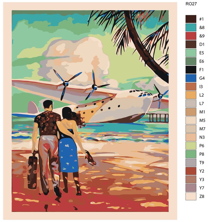 Картина по номерам «Тропическое путешествие» — картинка 2