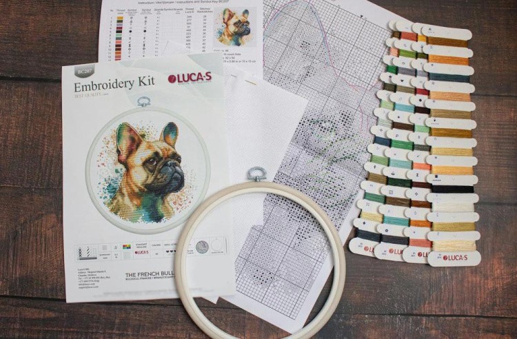 Набор для вышивания «Французский бульдог» — картинка 3