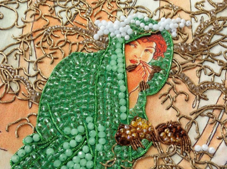 Набор вышивки хрустальными камнями «Зима» — картинка 10