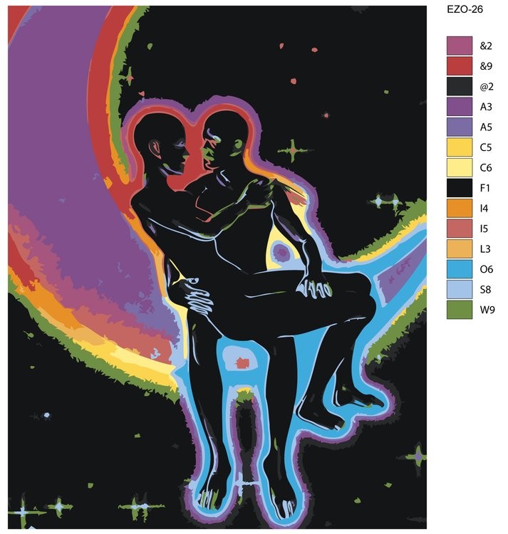 Картина по номерам «Духовная пара» — картинка 2