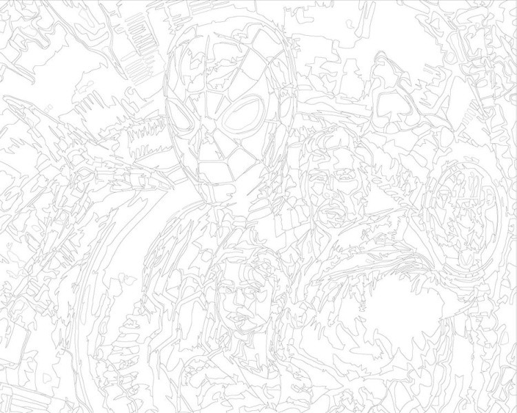 Картина по номерам «Человек-паук: Нет пути домой. Постер» — картинка 3