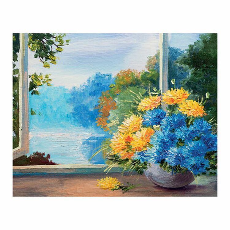 Холст на картоне с контуром BRAUBERG ART CLASSIC «Букет» 30х40 см, грунтованный, хлопок — картинка 5