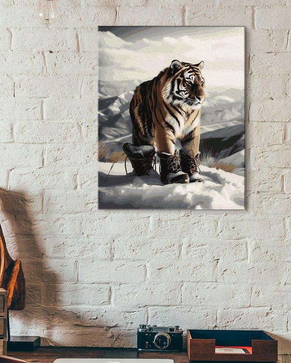 Картина по номерам «Тигра в ботинках» — картинка 3