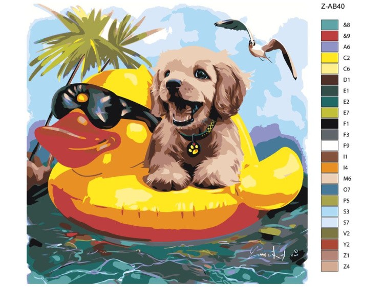 Картина по номерам «На отдыхе» — картинка 2