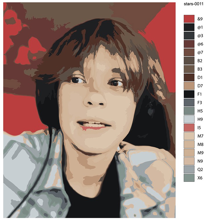 Картина по номерам «Стример и блогер Ваня Дипинс Deepins» — картинка 2