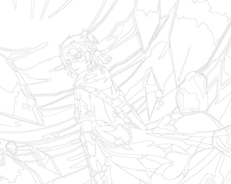 Картина по номерам «Genshin Impact Геншин Импакт: Альбедо» — картинка 3