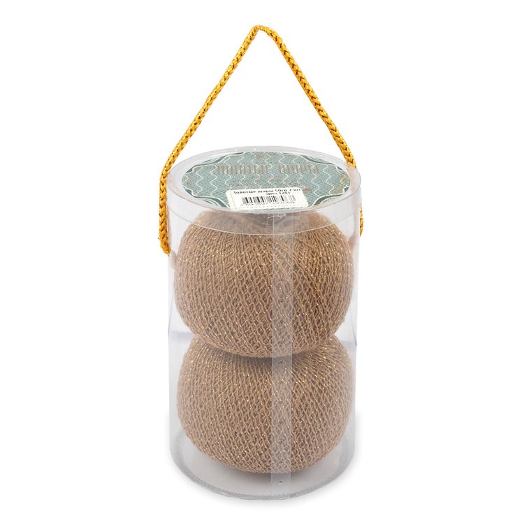 Пряжа ПНК им.Кирова Золотые шары (3203), коричневый, 2 шт. по 50 г — картинка 2