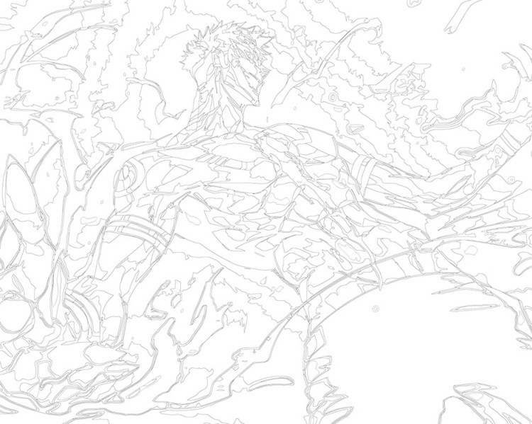 Картина по номерам «Аниме манга Магическая битва: Сукуна» — картинка 3