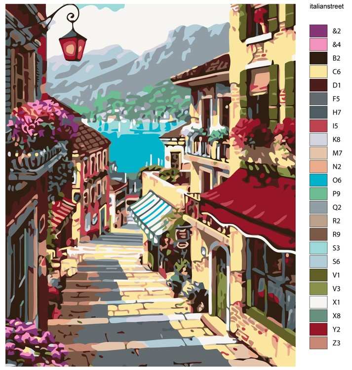 Картина по номерам «Дорога к морю» — картинка 2