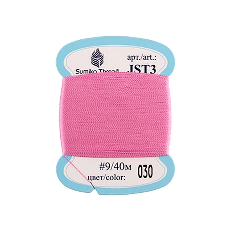 Нитки для вышивания SumikoThread, цвет: №030 розовый, 40 м