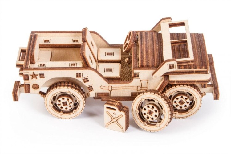 Конструктор из дерева «Джип», Wood Trick — картинка 2