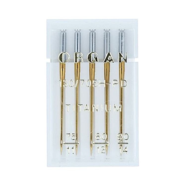 Иглы для бытовых швейных машин титаниум, №75, №80, №90, для трикотажа, ORGAN — картинка 2