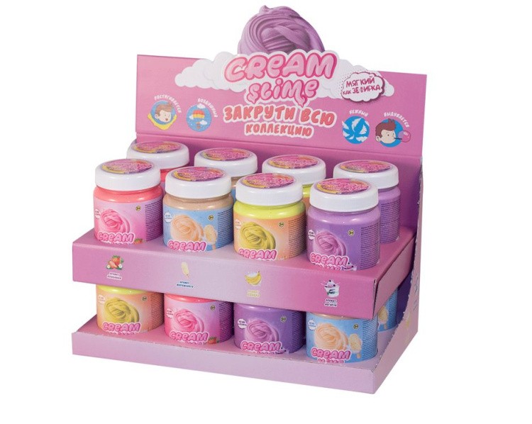Лизун Cream-Slime с ароматом мороженого, 250 г — картинка 2