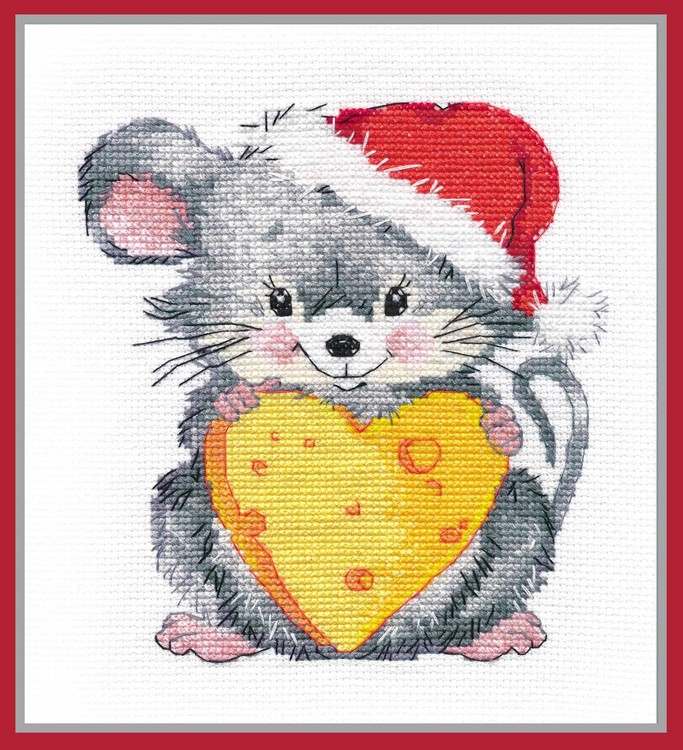 Набор для вышивания «Мышонок с сыром» — картинка 2