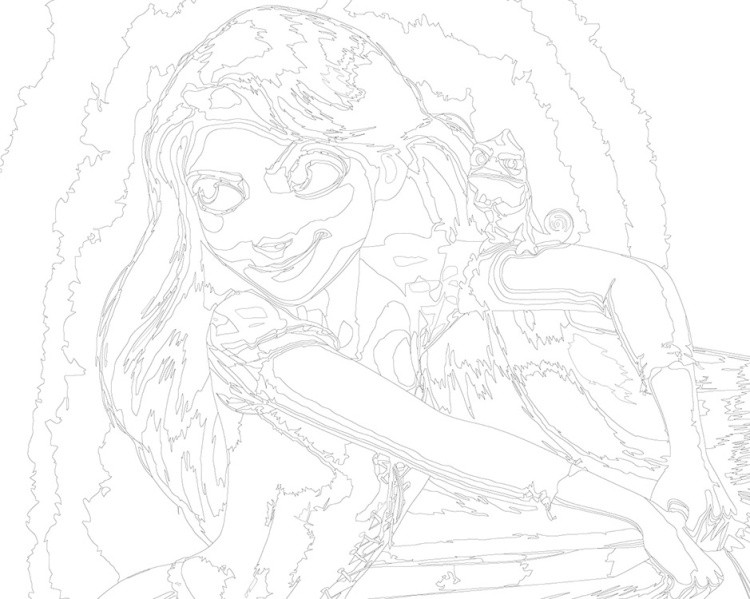 Картина по номерам «Герои Дисней: Рапунцель, мультики 40x50» — картинка 3