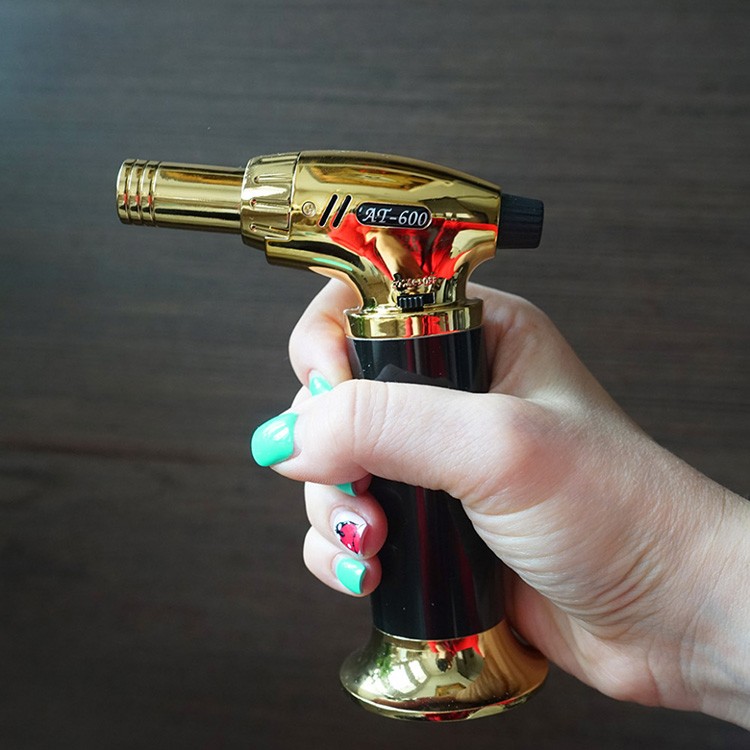 Газовая горелка с пьезоподжигом, цвет: золотая (без газа) — картинка 4